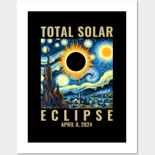 Total Solar Eclipse 2024 Posters and Art